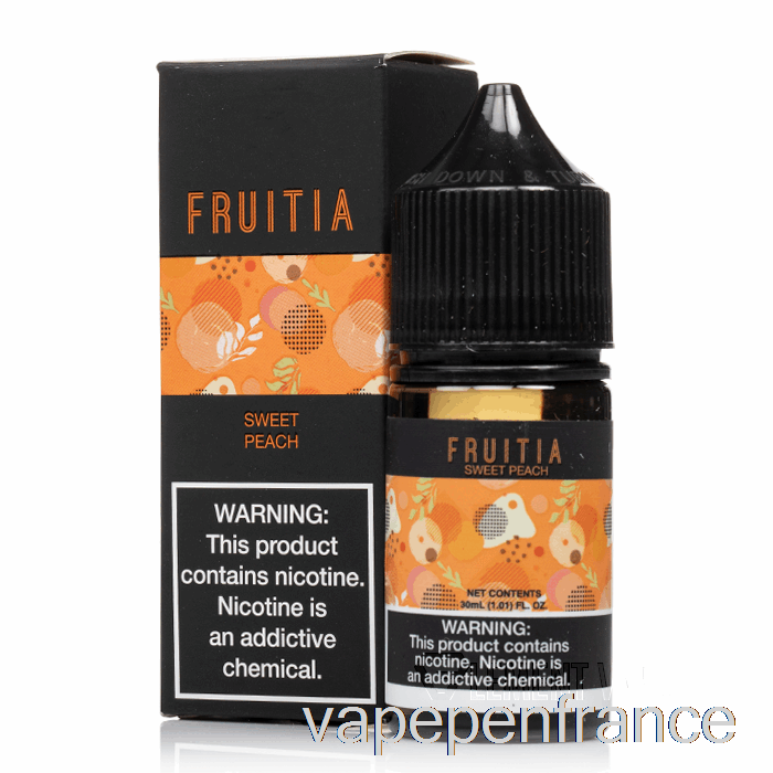 Pêche Douce - Sels De Fruitia - Stylo Vape 30ml 35mg